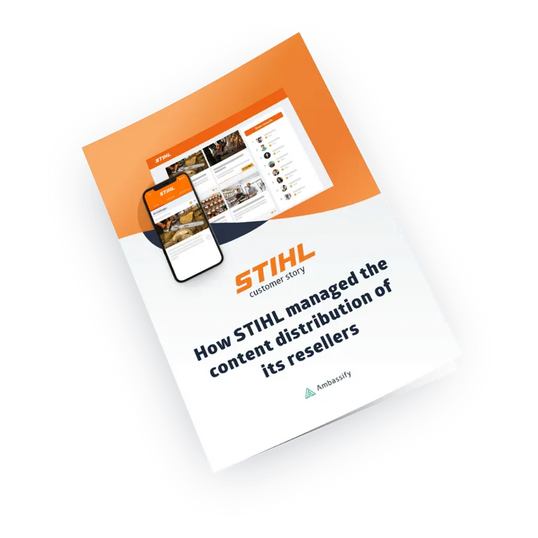 How STIHL distributes content to its resellers