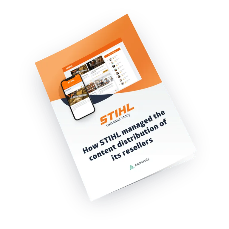 How STIHL distributes content to its resellers