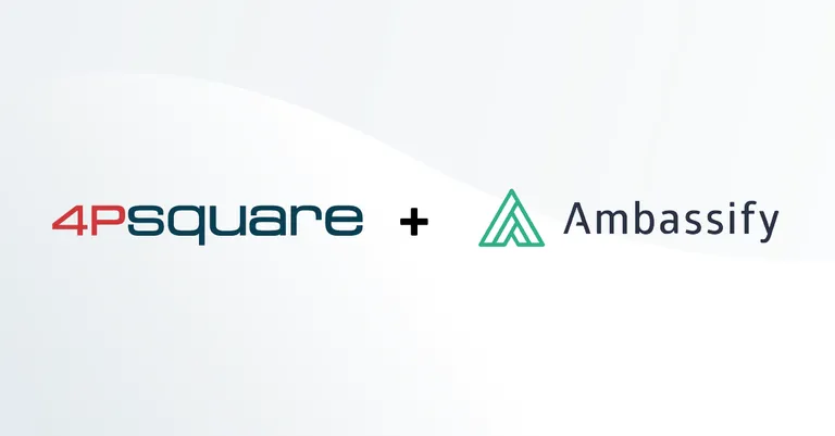 partnership 4P square and Ambassify