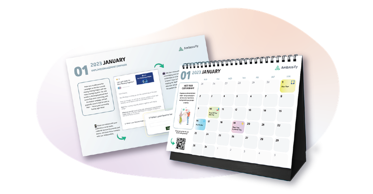 Social media content calendar