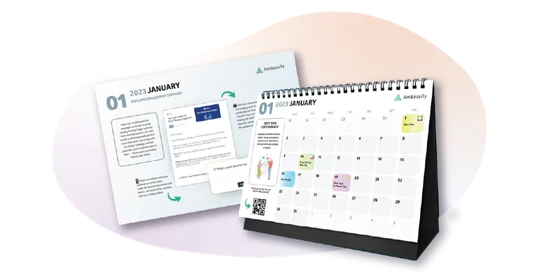 Social media content calendar