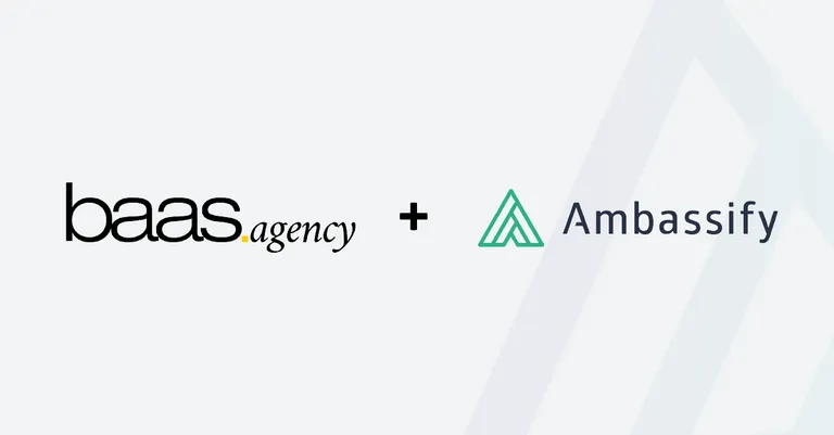 partnership announcement Ambassify and baas.agency