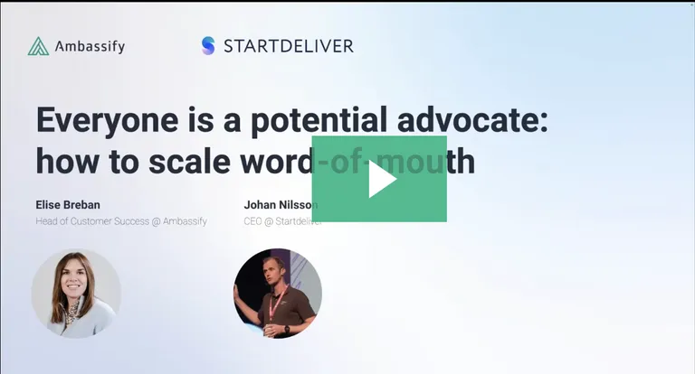 webinar. how to scale word of mouth