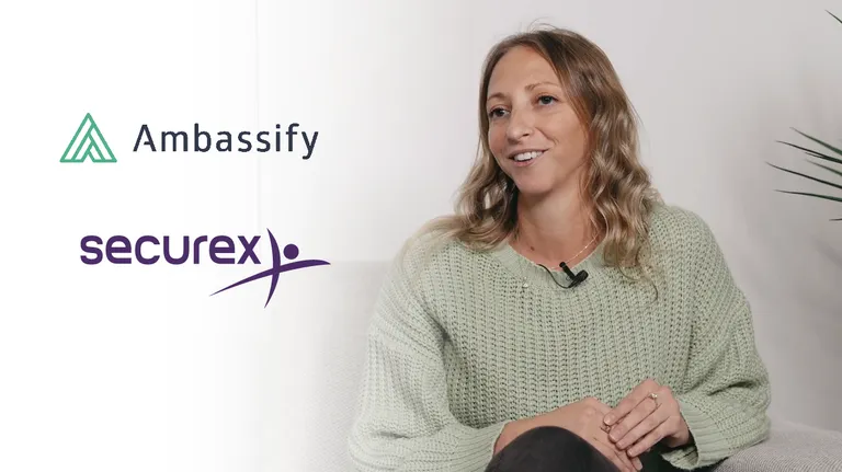 Securex employee advocacy customer story on Ambassify