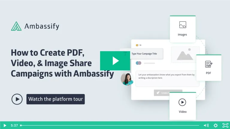 PDF, Video & Image Share campaign