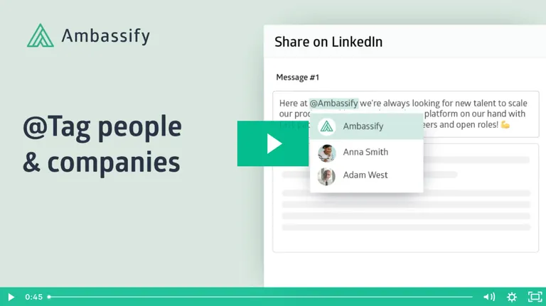 Tagging People and Companies